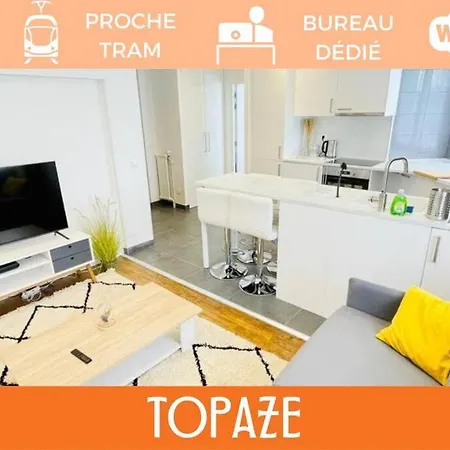 Zenbnb / Topaze / 4 Pers. / Wifi / Proche Gare / Tram / * אנמסה